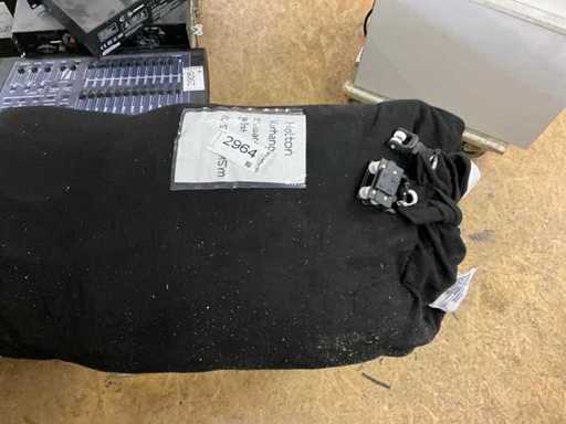 Molton Curtain nera in sacco 10,50 x 6,15 m con ruote Gerriets vedi foto