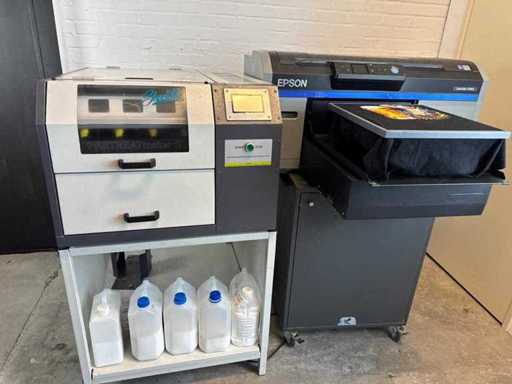 Imprimante DTG / DTF Epson F2100 + Prétraitement Schulze IV – Ensemble professionnel