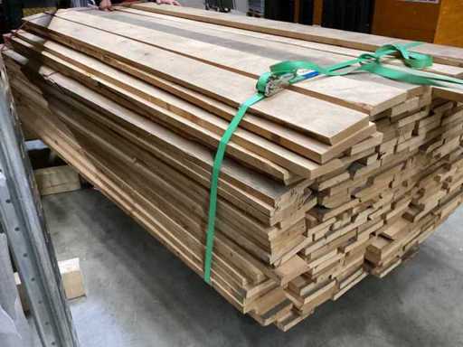 Red alder American Redalder planed / boards edged on 4 sides / 2.45m long / max width board 30cm / thickness board 26mm / dry air-dried