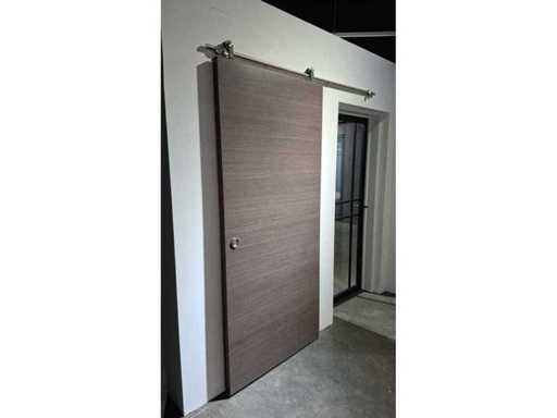 2 sliding doors – Melamine finish oak anthracite – Full door sets