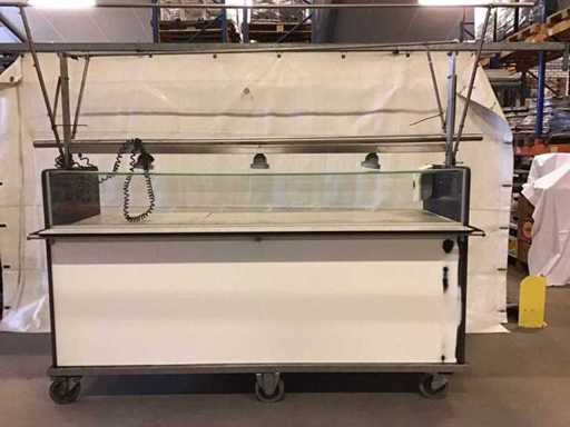 Stand di vendita con piastra e raffreddamento Gamko