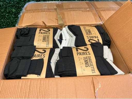 Twinday mix & color blanco: 12 pares por pack (240x)