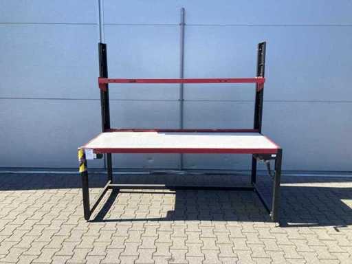 werkbank met handmatige hoogteverstelling
