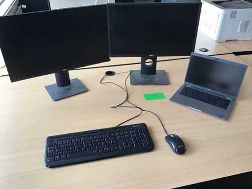 Dell latitude i7 incl monitors and accessories 