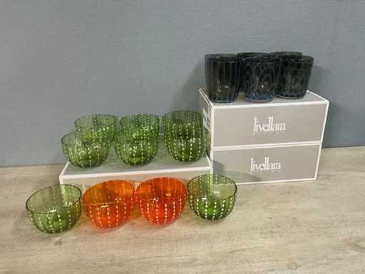 Livellara - Glazen en schaaltjes (34x)