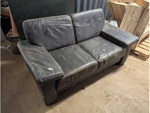 Canapé en cuir vintage 160cm