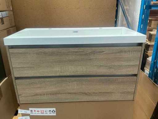 Kame City Grey Oak Badmeubel 100cm