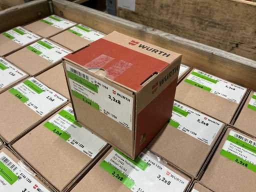 Würth – Nieten 3,2x8 mm (20.000 Stück)