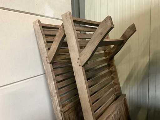 Gloster Teak Sun Lounger (2x)