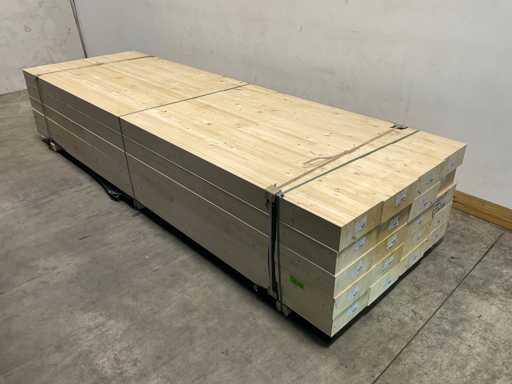 Poutre d’épicéa collée 350x28x12 cm (10x)