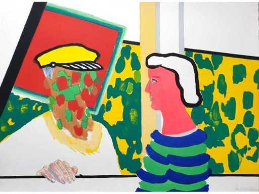 Roger Raveel - Genesis 12 - lithograph