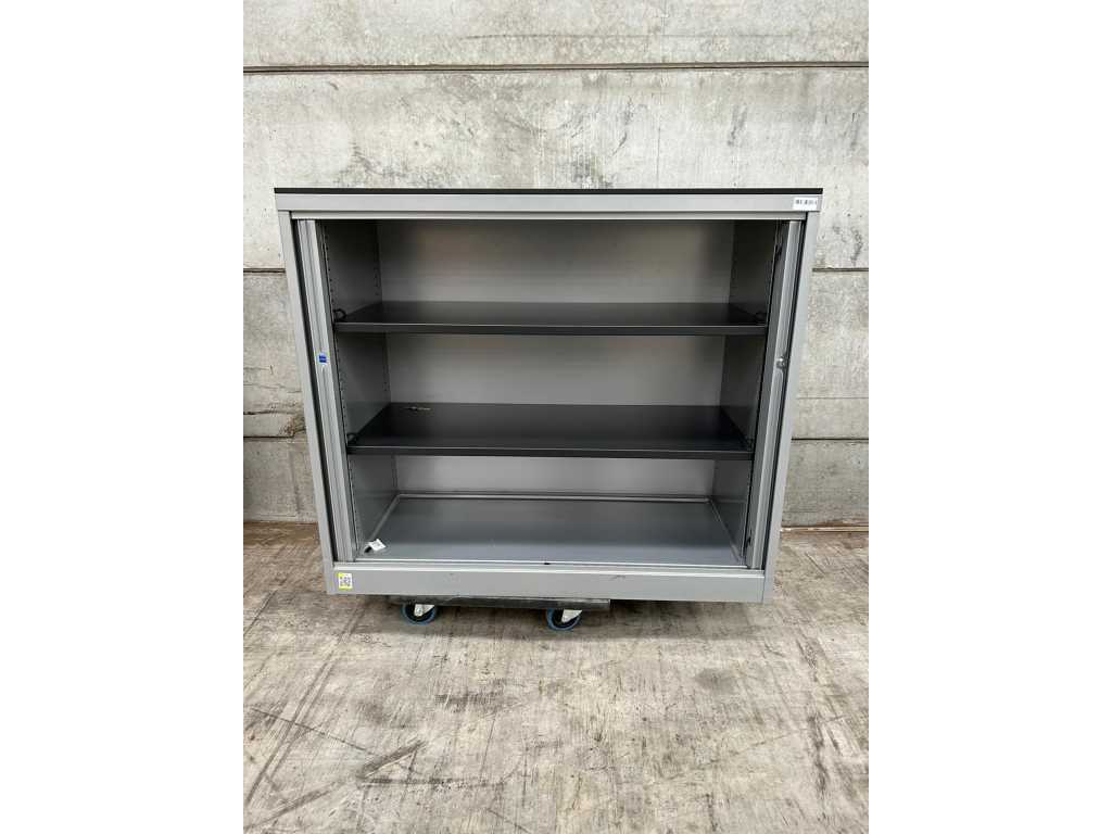 Half-height roller shutter cabinet