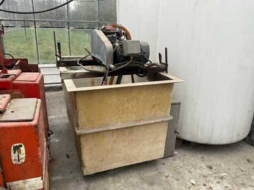 Hogedrukspuit met vat