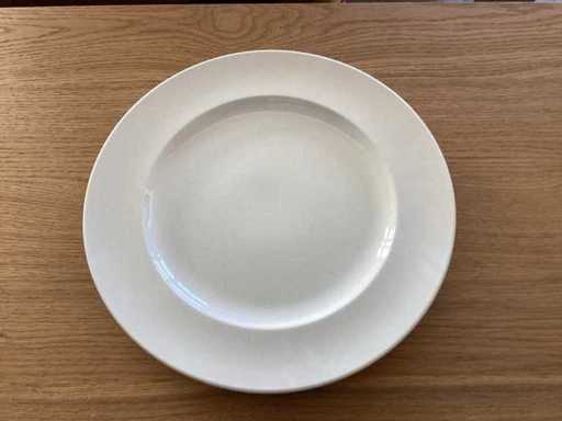 Platos de cena: 31 cm, blancos, 12 piezas