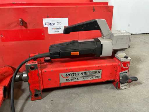 2018 Rothenberger Robull ME Hydrauliczna pompa do zginania 3/8 - 2" w tym 7 przyrządów do zginania
