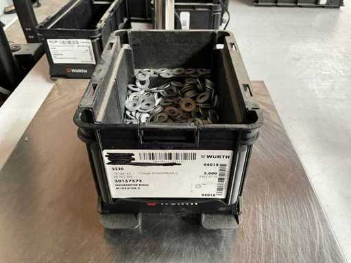 Würth 4.76kg Grooved ring D8,2 in stackable container
