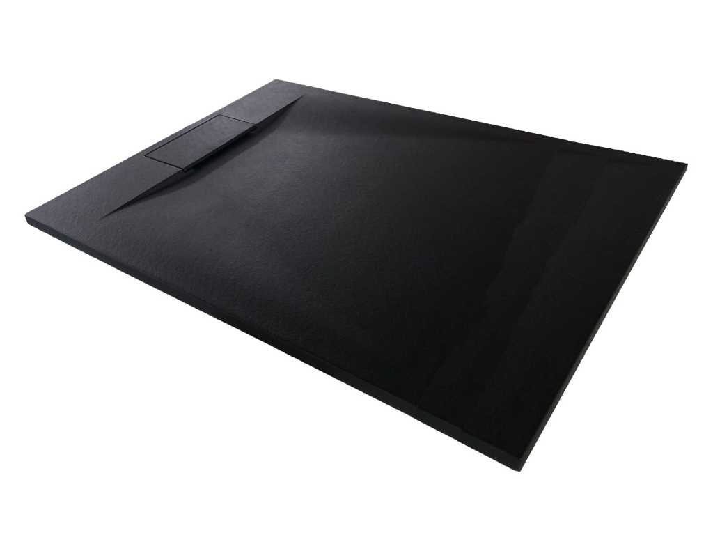 2 x 90x180CM SMC shower tray - Black