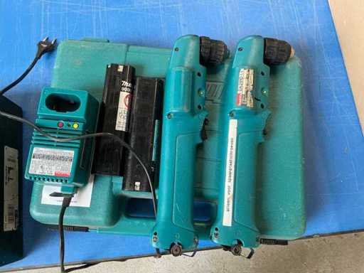 Makita DA391D Trapano ad angolo retto senza fili (2x)