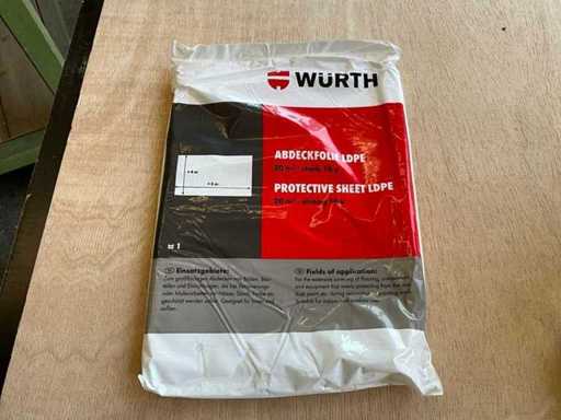Película de portada Würth 20m2 fuerte 16my 4x5m