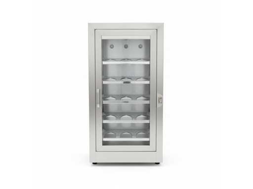 Pivniță de vinuri încorporată Veco din oțel inoxidabil cu 15 sticle G62745 12V