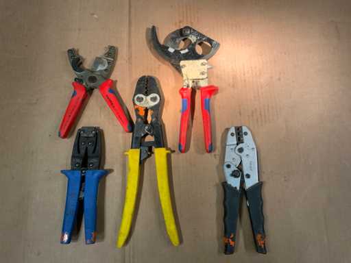 Knipex ,Klauke ,Haupa Tangen t.b.v elektra instalatie (5x)