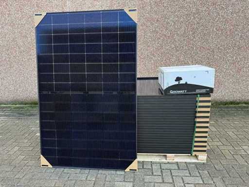 Jolywood – Set mit 24 Solarpanels (455 wp) – Growatt 10 kW Wechselrichter