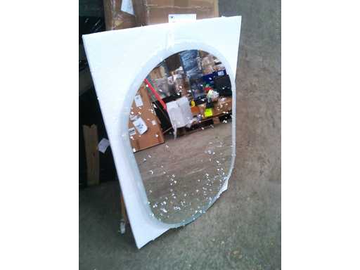 Miroir ovale 40x80cm - Led - anti buée