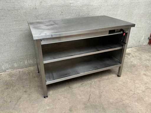 ErgoSwiss - Height adjustable stainless steel work table