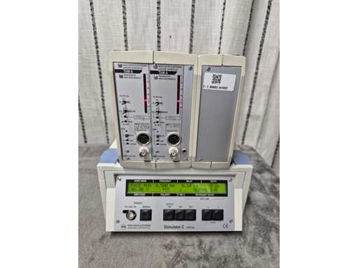 HSE HUGO SACHS - Simulator C Type 224 (15064) + TAM-A Type 705-1 (15545) - Stimulator C Square Wave Pulse Stimulator