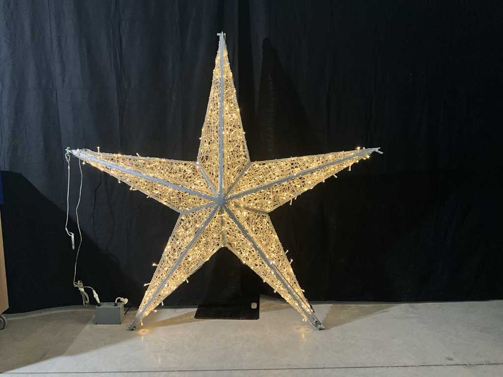 Decorative star with LED lights