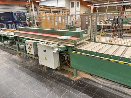 POLZER - SICKO EVS-1 IN SA Durchlaufpresse für Massivholzplatten