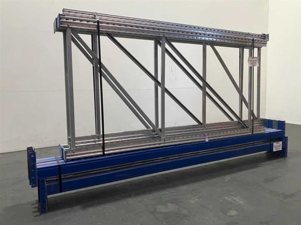 Pallet racking Length 5624 mm, Height 2200 mm, Depth 1050 mm, 2 levels, Second-hand
