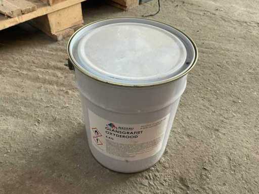 Laque navale Nassau / Graphite brillant (rouge oxyde) (14x)