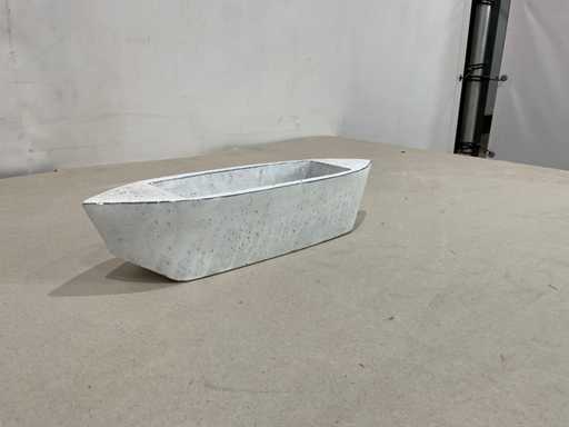 Plantpot stenen bootje 32 cm (12x)