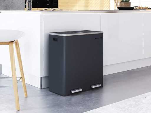 Dubbele vakbak 2 x 30L, met 15 zakken (x2)