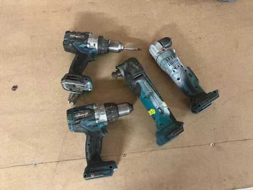 Makita accugereedschap (4x)