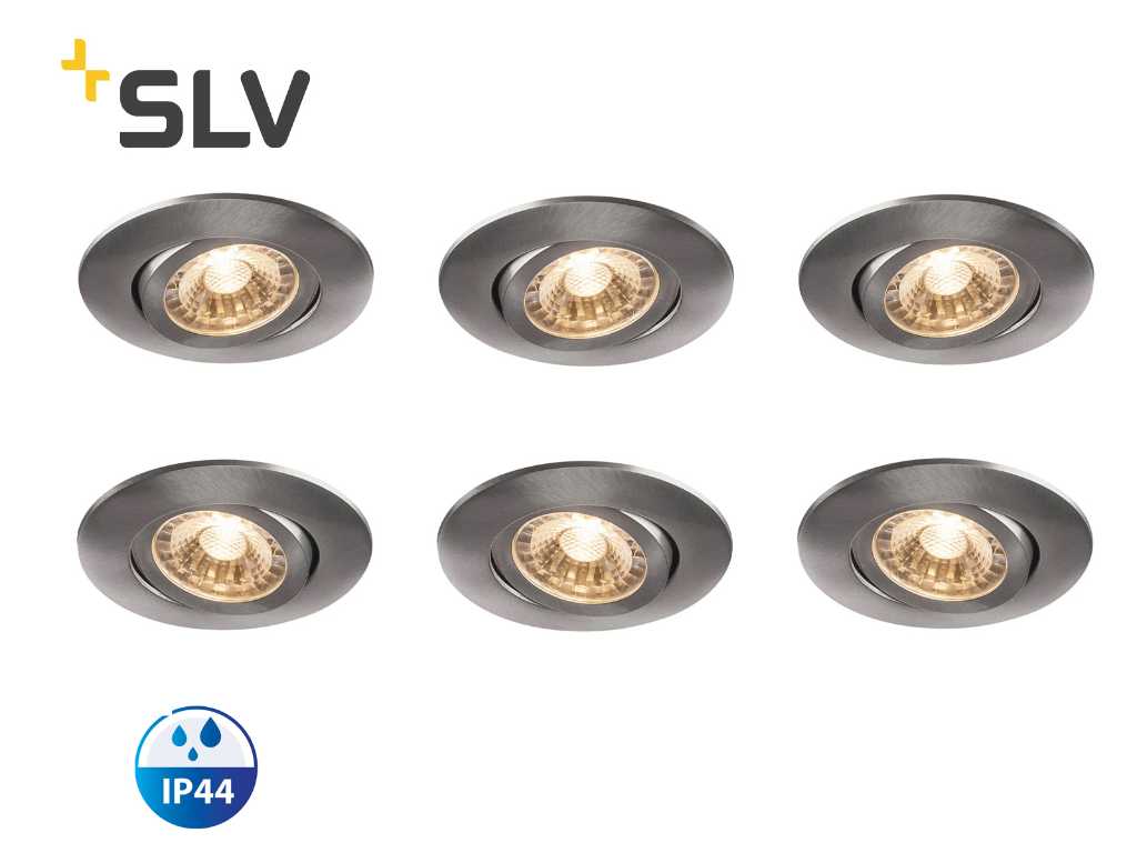 20 x SLV Easy Install Slim Led Alu inbouwspots 
