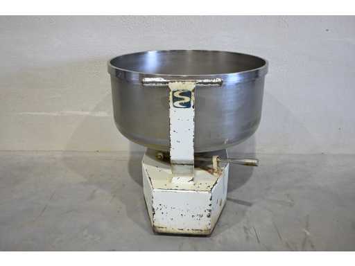 Sancassiano 150 Extendable Stainless Steel Spiral Kneader Tub