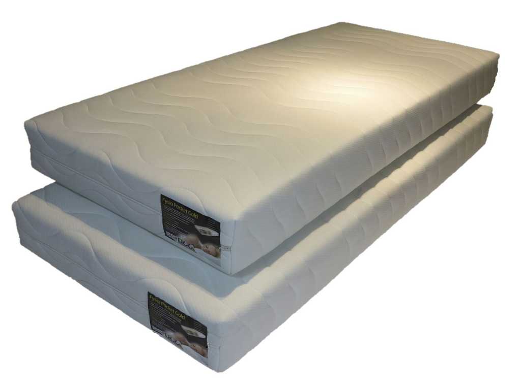 2x matras Fysio Pocket Gold 70/200