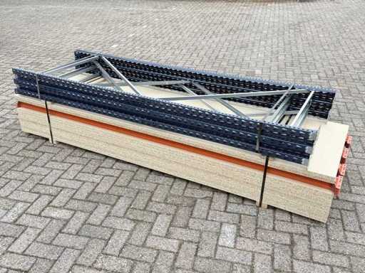 Legbordstelling grootvakstelling ± 11m lang.