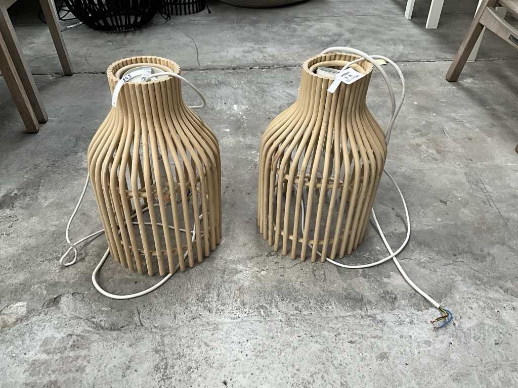 2x wooden pendant lamp VINCENT SHEPPARD FIREFLY