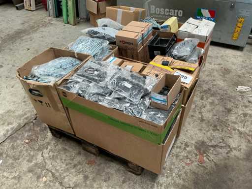 Large batch of screws, cover plates and seal plates