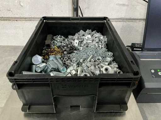 Würth 17.38 kg Assorti diverse bevestigingsmaterialen in stapelbare bak