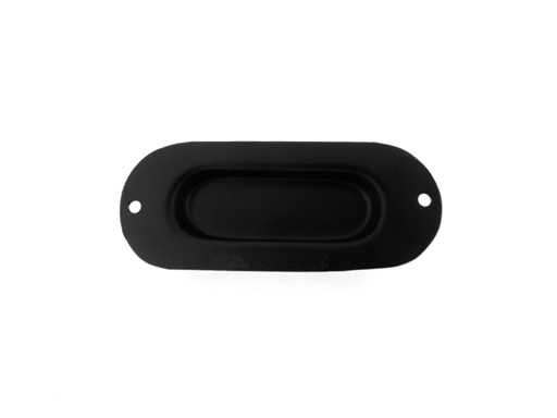 (363x) Ovale Komgreep Zwart - 12,5 cm