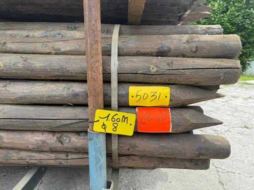 Palenboer - Tuinpalen 1m60 creo geschild (80x)