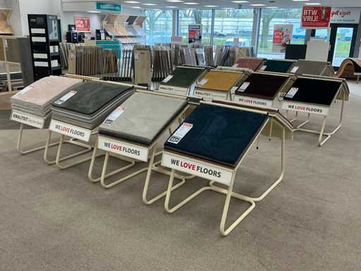 Winkelrek met tapijt samples (42x)