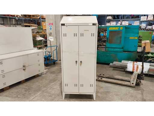   Metal dressing cabinets x 8
