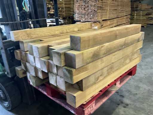 Impregnated pine post - 100-140x11x11 cm (37x)