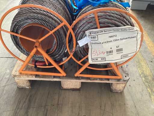 Tractel - Spitze/Haken - Drahtseil (4x)