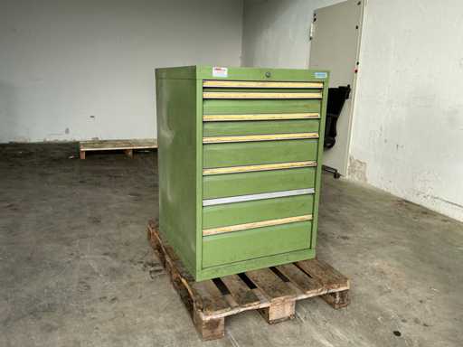 Werkplaatskast met inhoud